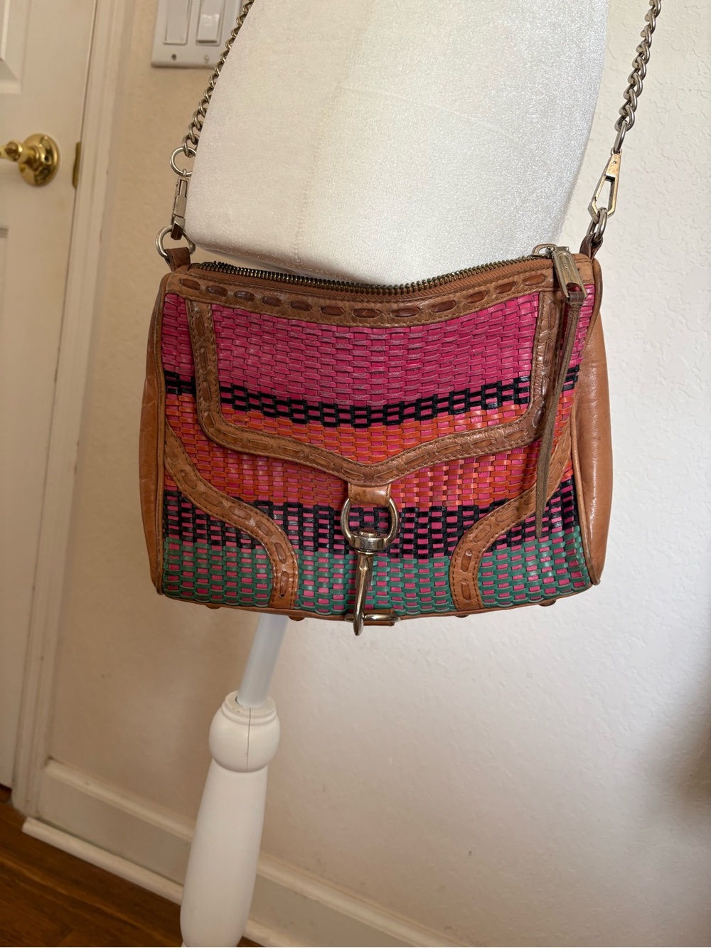 Rebecca Minkoff Woven Multi-Color Crossbody Bag